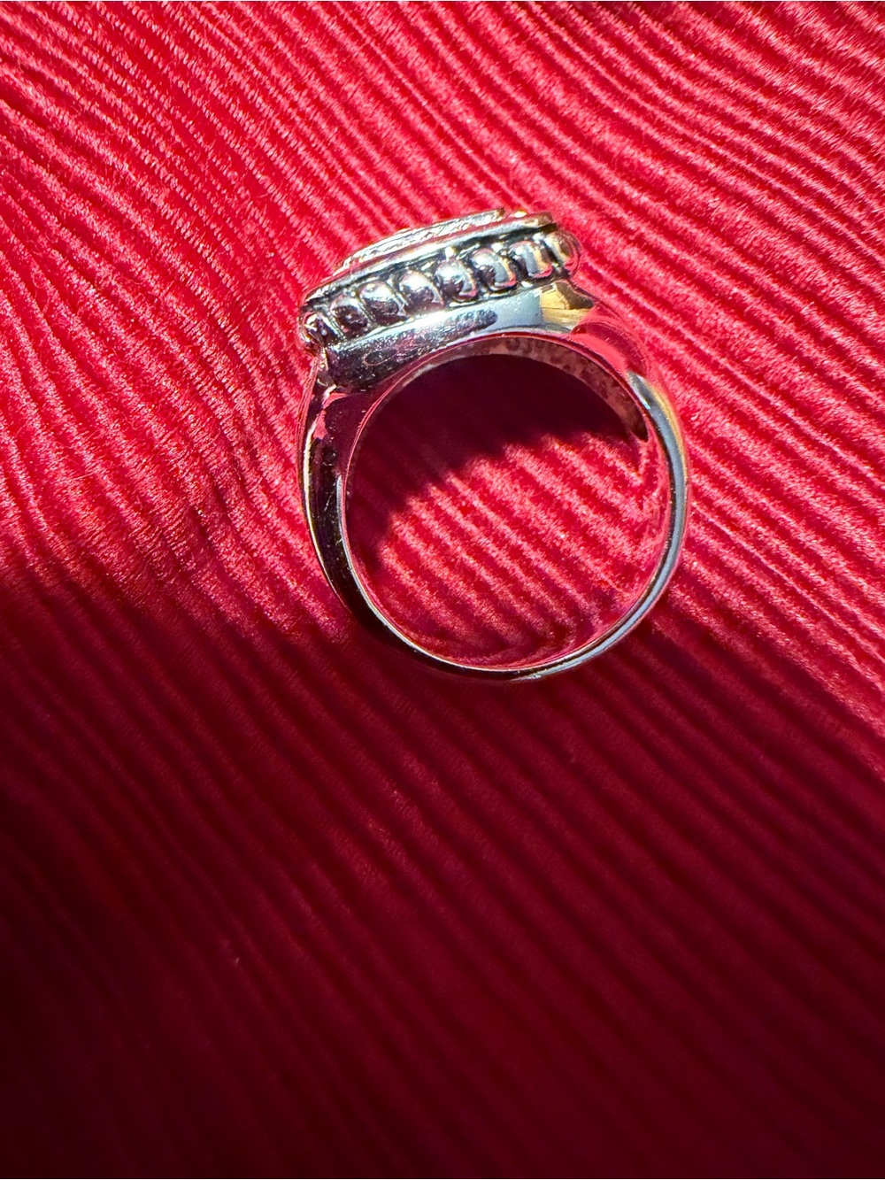 Park Lane Silver Crystal Statement Ring Size 7 New Retired - Picture 3 of 4